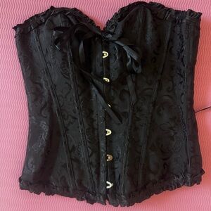 Elegant Black Corset Top